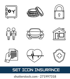 Insurance design over white background, vector illustration.