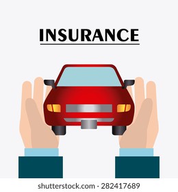 Insurance design over white background, vector illustration.