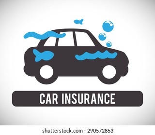 Insurance design over white background, vector illustration 