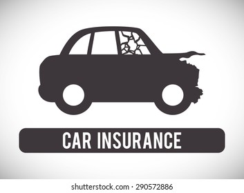 Insurance design over white background, vector illustration 