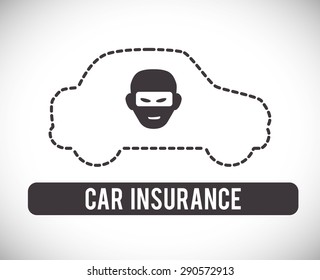Insurance design over white background, vector illustration 
