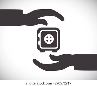 Insurance design over white background, vector illustration 