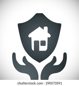 Insurance design over white background, vector illustration 