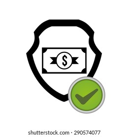 Insurance design over white background, vector illustration