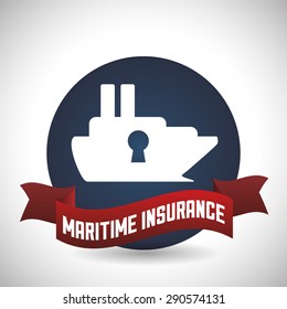 Insurance design over white background, vector illustration