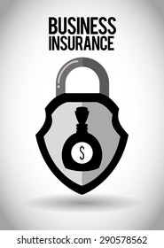 Insurance design over white background, vector illustration