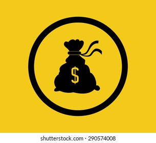 Insurance design over yellow background, vector illustration
