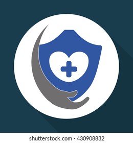 Insurance design.  protection concept.  isolated illustration