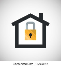 Insurance design. Safety icon. Isolated illustration