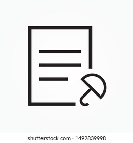 insurance document icon design vector illustration