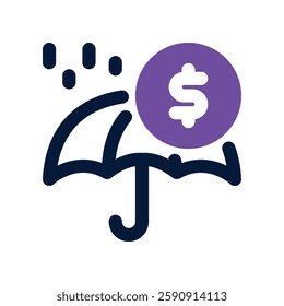 insurance dual tone icon. vector icon for your website, mobile, presentation, and logo design.