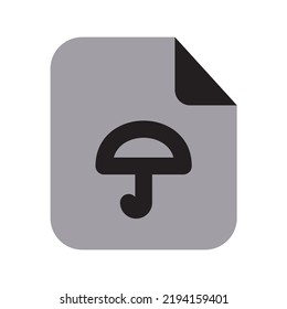 Insurance Files Icon Two Tone Solid