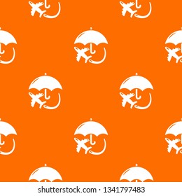 Insurance fly pattern vector orange for any web design best