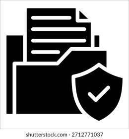 Icon-Element des Versicherungsordners für Design