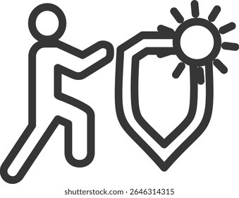 Formulario de seguro de trabajo Icono de Vector de seguridad concepto de ilustración