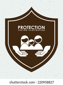 insurance graphic design , vector illustration
