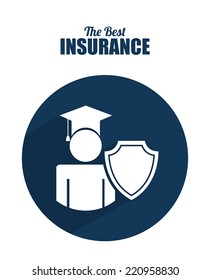 insurance graphic design , vector illustration