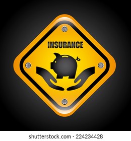 insurance graphic design , vector illustration