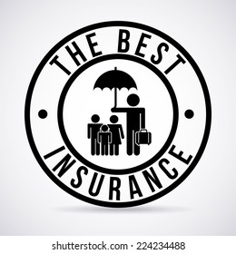 insurance graphic design , vector illustration
