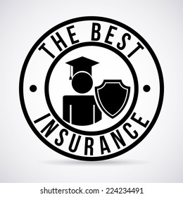 insurance graphic design , vector illustration
