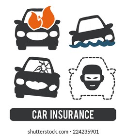 insurance graphic design , vector illustration
