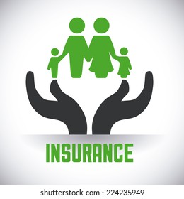 insurance graphic design , vector illustration