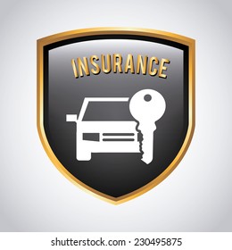 insurance graphic design , vector illustration