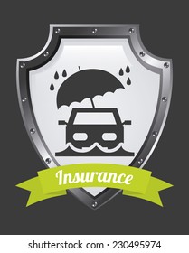 insurance graphic design , vector illustration