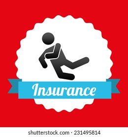 insurance graphic design , vector illustration