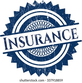 Insurance grunge stamp