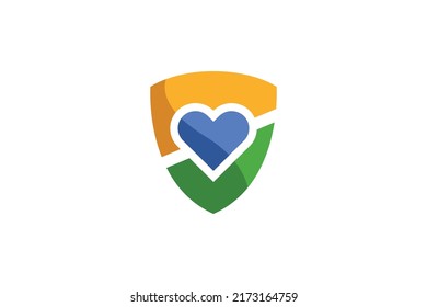 Insurance Health Colored Logo Vector