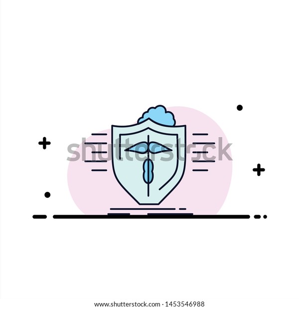 insurance, health, medical, protection, safe Flat\
Color Icon Vector