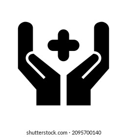 insurance healthcare icon or logo isolated sign symbol vector illustration - high quality black style vector icons
