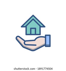 insurance icon of color style  vector illustration design