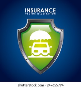insurance icon design, vector illustration eps10 graphic