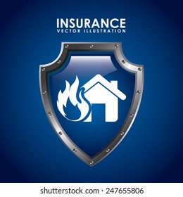 insurance icon design, vector illustration eps10 graphic