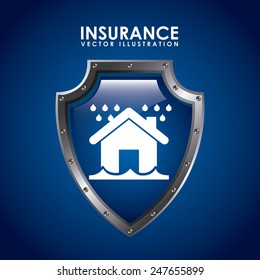 insurance icon design, vector illustration eps10 graphic