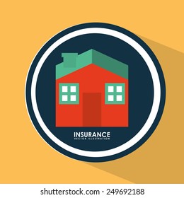 insurance icon design, vector illustration eps10 graphic