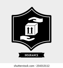 insurance icon design, vector illustration eps10 graphic 