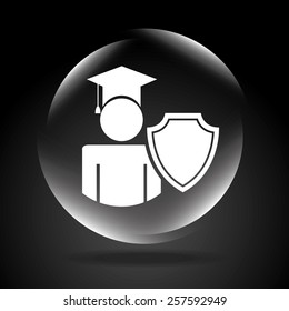 insurance icon design, vector illustration eps10 graphic 