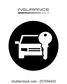 insurance icon design, vector illustration eps10 graphic 