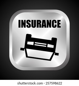 insurance icon design, vector illustration eps10 graphic 