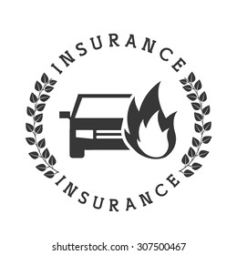 insurance icon design, vector illustration eps10 graphic 