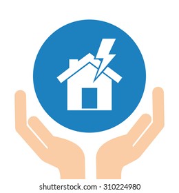 insurance icon design, vector illustration eps10 graphic 