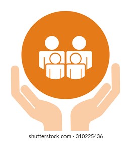 insurance icon design, vector illustration eps10 graphic 