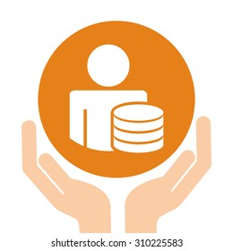 insurance icon design, vector illustration eps10 graphic 