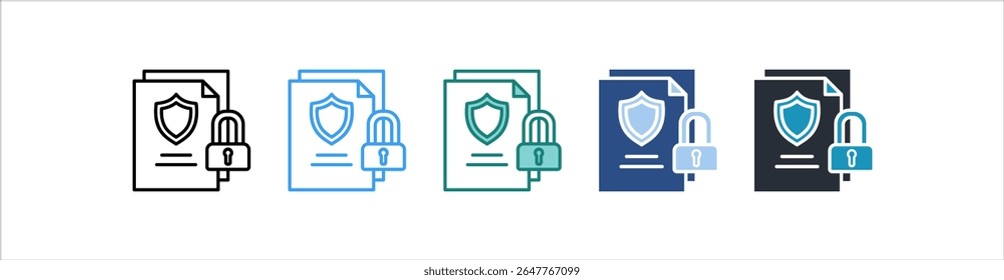 Ícone De Seguro No Vetor De Estilo Diferente