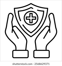 Insurance Icon Element For Design