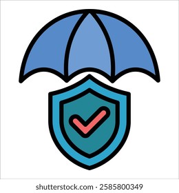 Insurance Icon Element For Design