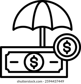Insurance Icon Element For Design